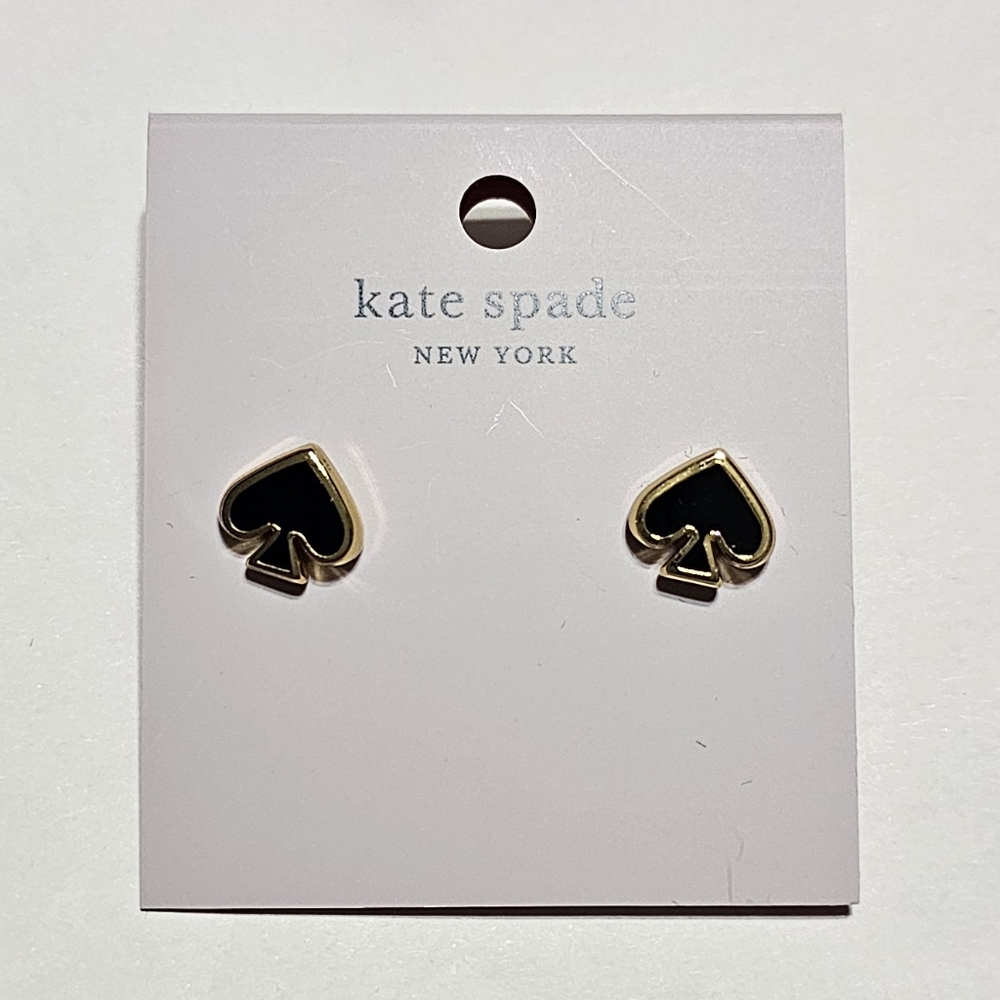 Kate Spade Black and Gold Stud Earrings